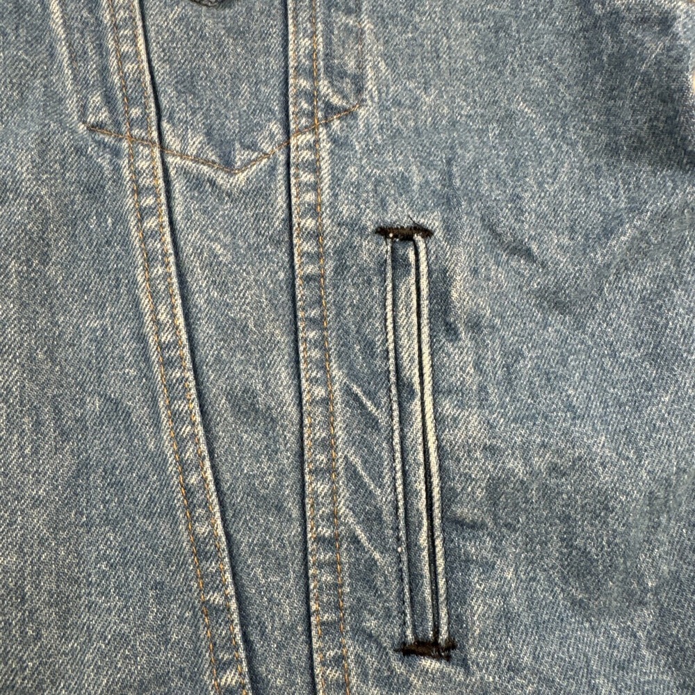 VTG Levi's Strauss & Co 70507 Reg‎ Blue Wash Trucker Denim Jacket Mens XL - Picture 14 of 16